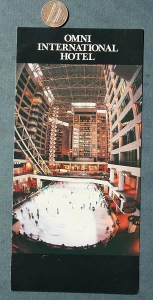 1970-80s Atlanta Georgia Omni International Hotel Brochure Vintage