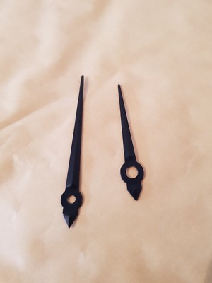 BLACK  DOLPHIN CLOCK HANDS OLD NEW  STOCK FOR A 4'' DIAL.022