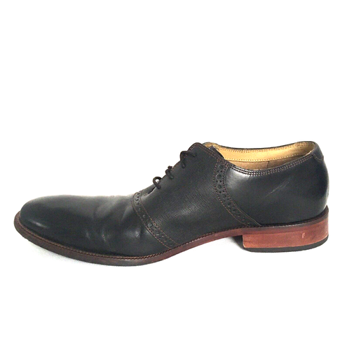 Cole Haan Mens Dress Shoes Size 11 Black Leather Casual Lace Up Sneakers - Picture 4 of 10