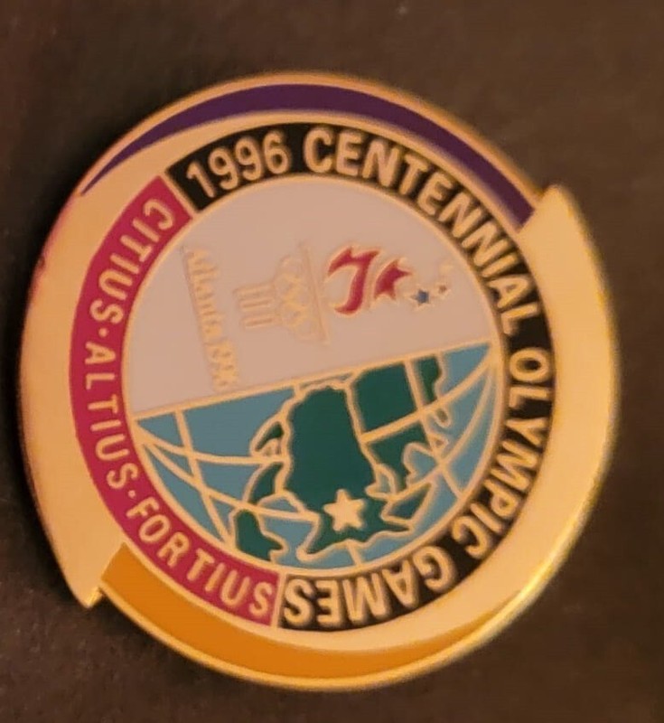 1996 Centennial Olympic Games Atlanta Aminco Collector Pin Citius Altius Fortius