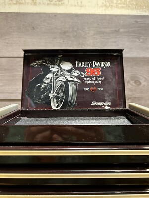 Vintage Snap On 1998 Mini Toolbox 95th Anniversary Harley
