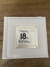 Picture Album- Happy 18th Birthday Label White, Silver