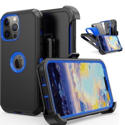 For iPhone 13 Pro/13 Pro Max/13 Mini Case Heavy Duty+Belt Clip Fits Otterbox