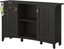 bush furniture salinas accent stora cabinet with doors in vinta black