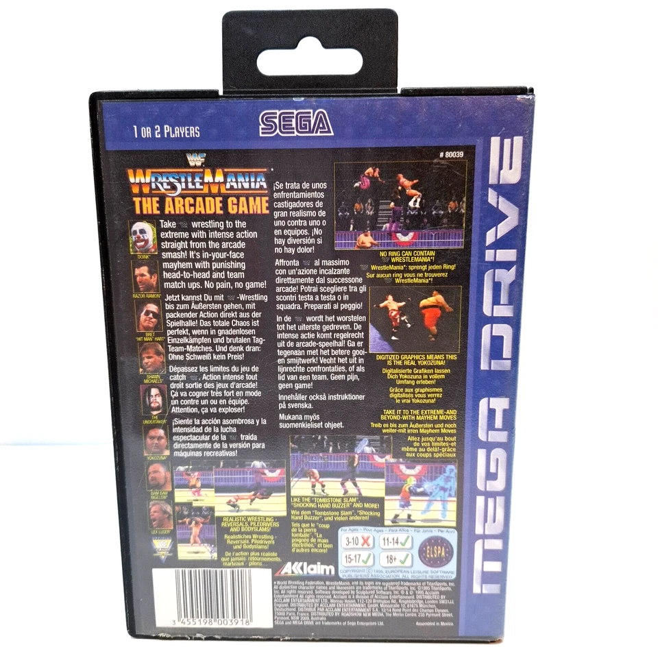 WWE Wrestlemania : The Arcade Game - SEGA Mega Drive (mit OVP) - PAL - 12226733 - Bild 2 von 4