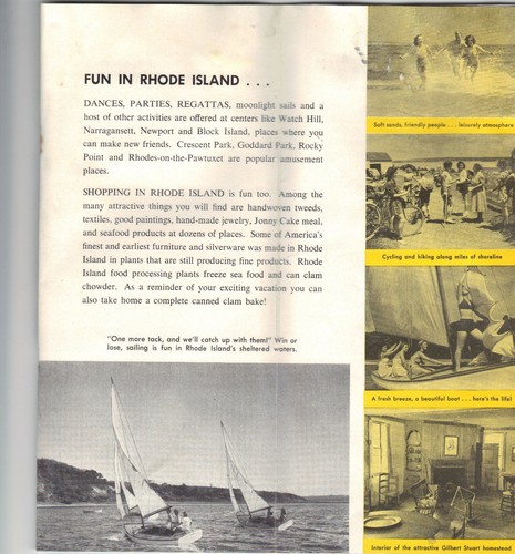 There's More to see in Rhode Island ~ Vintage Travel Guide ~ Recreation Bureau - Picture 3 of 5