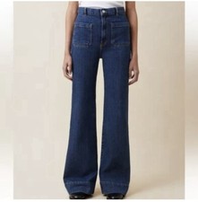 JEANERICA Blue Denim SW012 St. Monica Cropped Jeans Size 29 $230