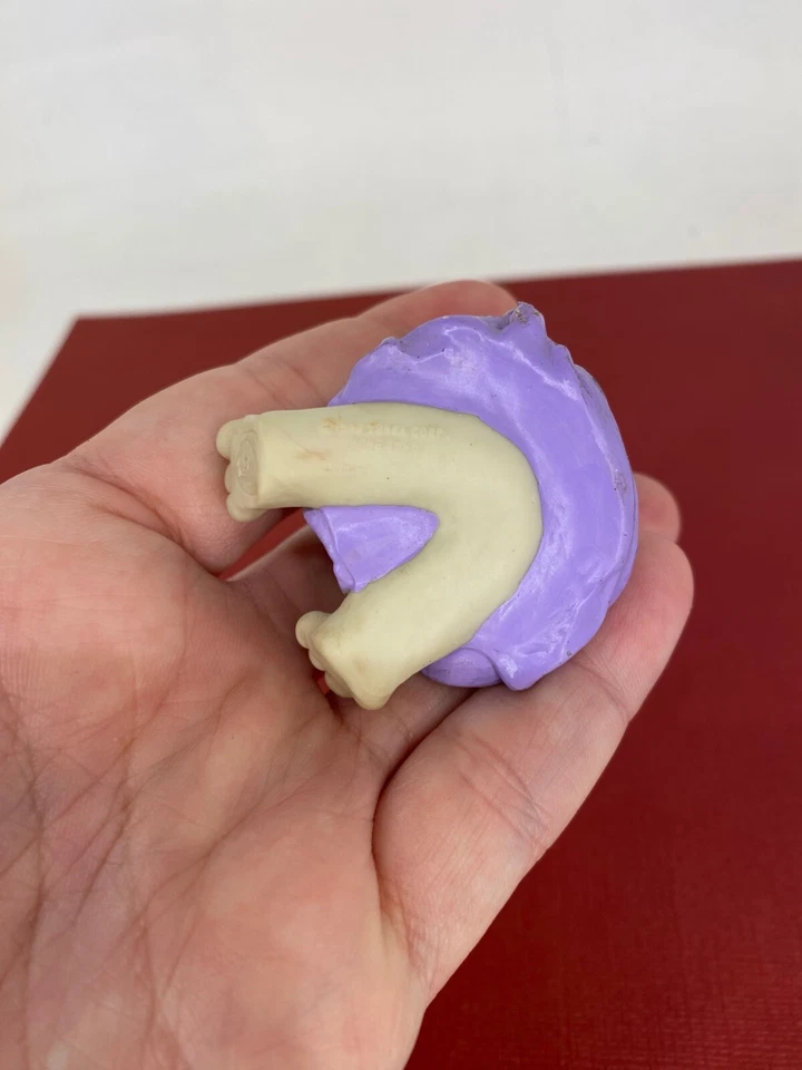 Vintage Tonka 1986 ☆ Pound Puppies ☆ Violet with Flowers - Mini PVC Toy Figure Foto 4 de 4