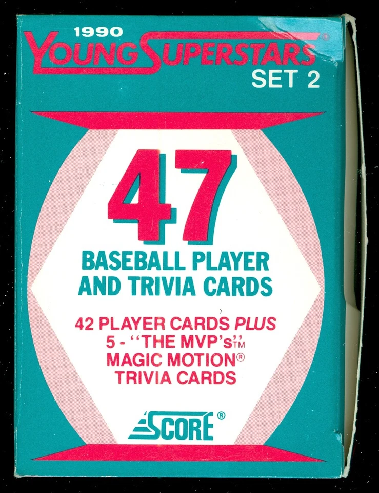 1990 SCORE YOUNG SUPERSTARS SET II 2 MLB BASEBALL GLOSSY CARD 1-42 SEE LIST - Image 2 of 3