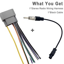 Radio Stereo Adapter Antenna Adapter HarnessFor Dodge/Jeep/Chrysler