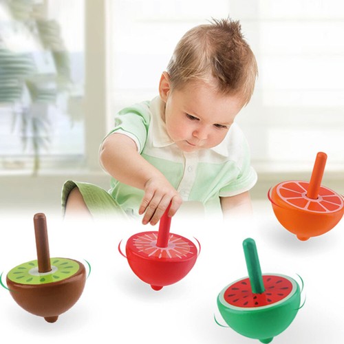 6pcs Funny Children Gyro Toys Creative Gyro Plaything Tops Toys Wooden Tops - Picture 7 of 12