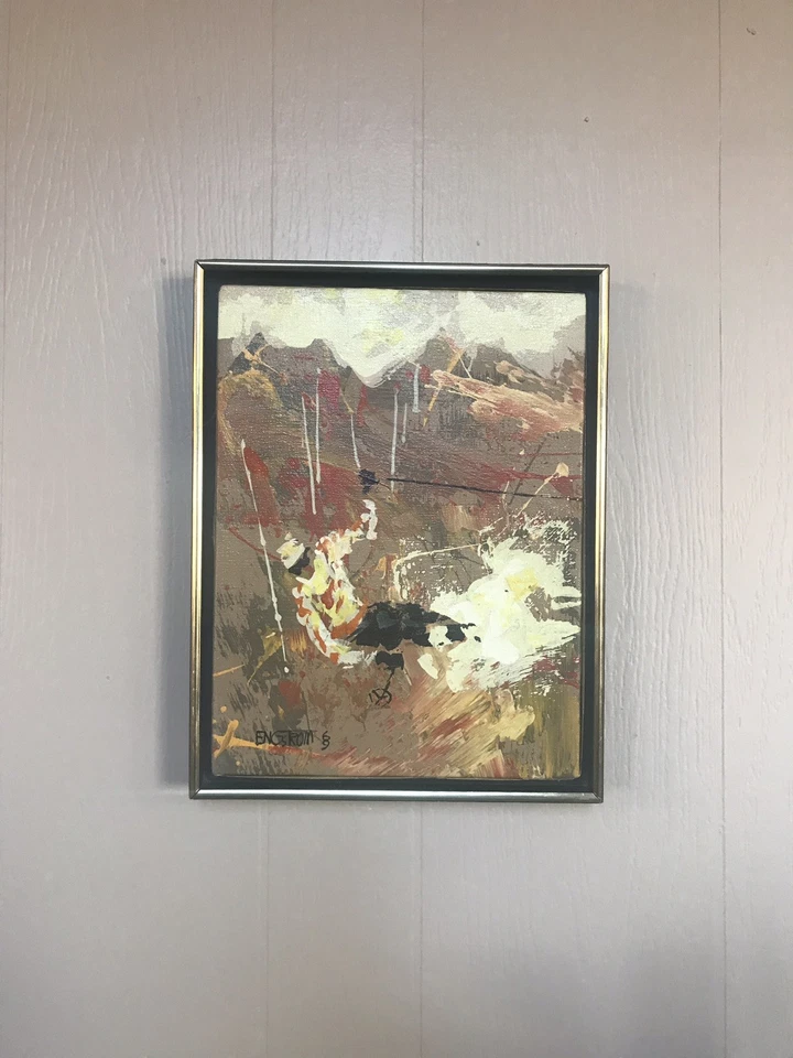 Pintura de esquiador Magnus Engstrom Foto 3 de 4