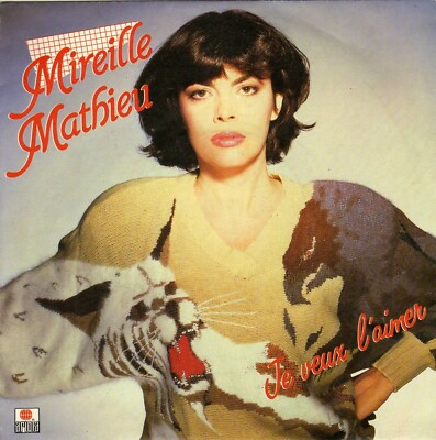 MIREILLE MATHIEU JE WANT L'AIMER VIVRE SANS AMOUR FRANZÖSISCH 45 SINGLE JEAN CLAUDRIC