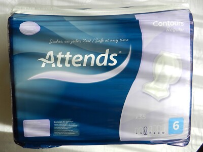 Attends Contours Regular 6 Inkontinenzeinlagen Windel 2x35 = 70 St [2128]