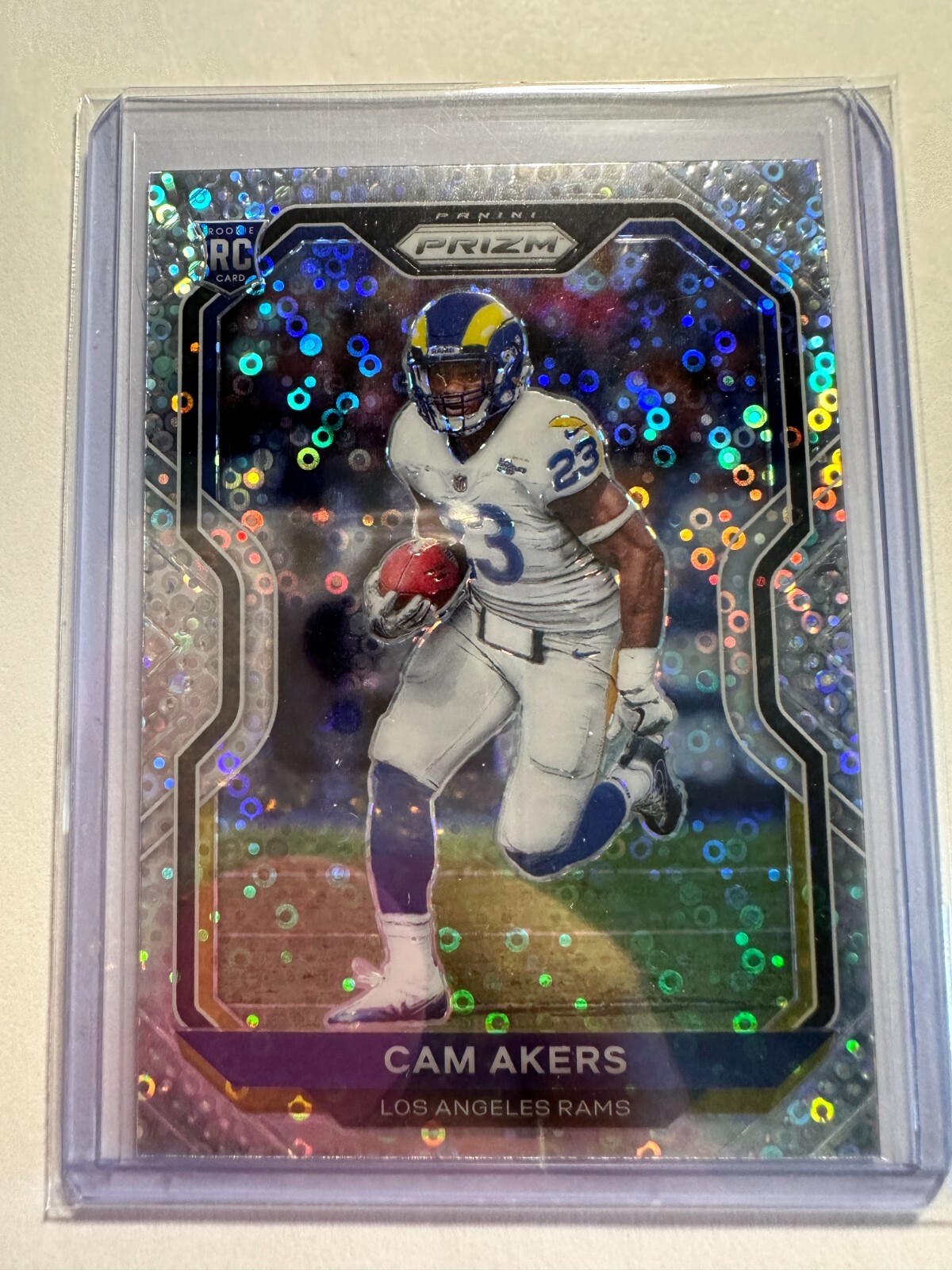 K27,119 - 2020 Panini Prizm Prizms No Huddle #376 Cam Akers
