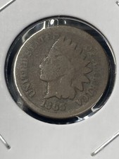 1865 Indian Head Cent - Plain 5 - As Shown! (#0538)