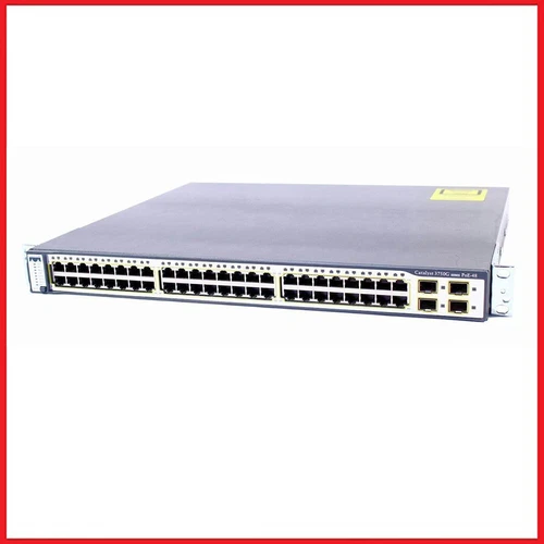 Cisco Catalyst 3750G Switch - 48 Port Gigabit PoE Network  - WS-C3750G-48PS-E