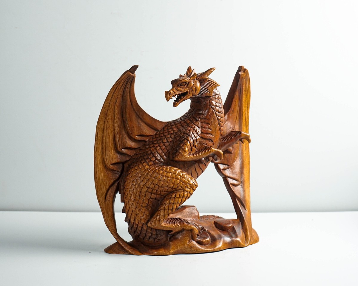 Dragon  wood carving  peacock   木彫り　龍 Dragon wood carving peacock 木彫り龍