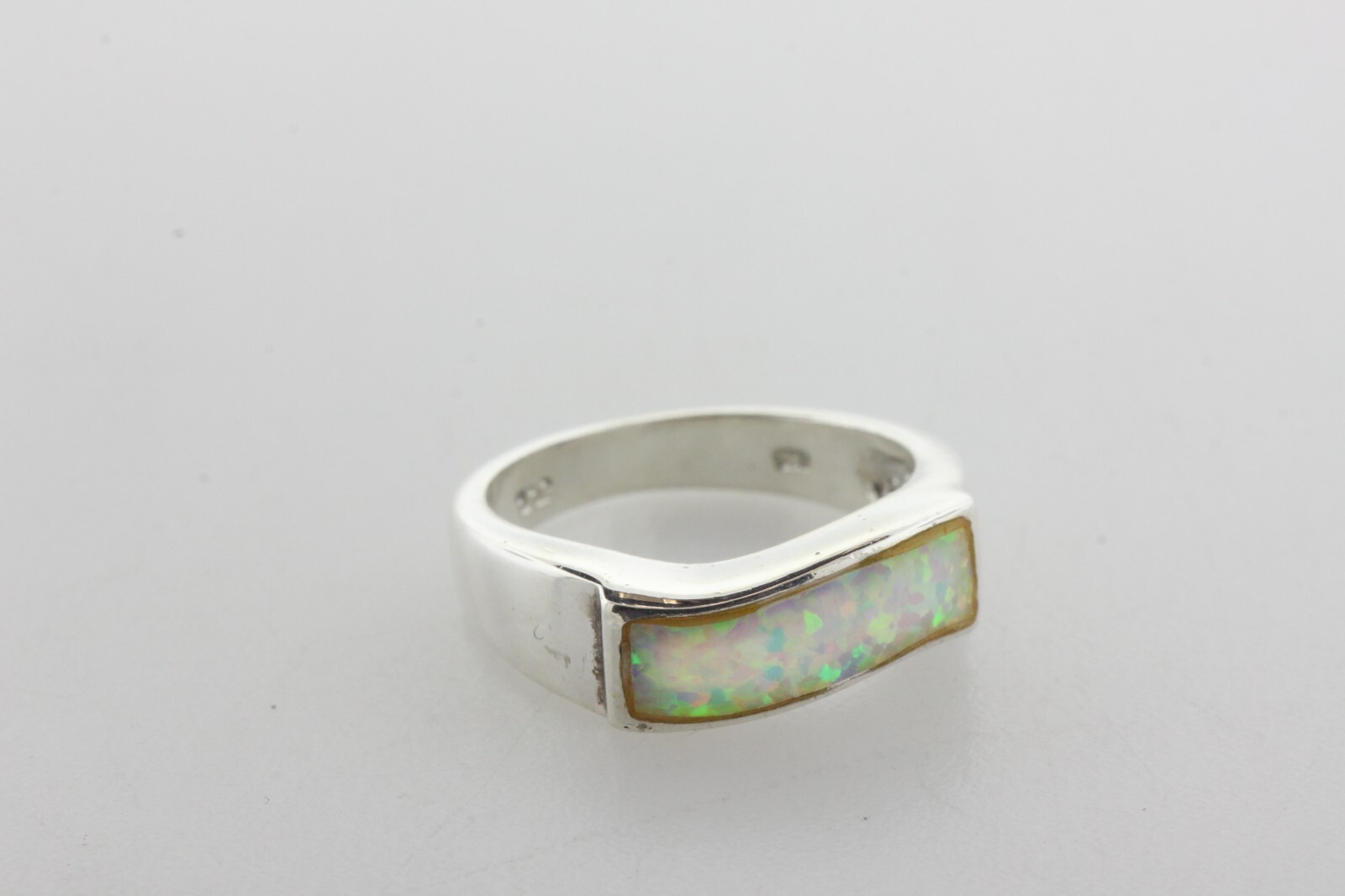 J. R Sterling Silver 925 Rectangular Long Wavy Sp… - image 3