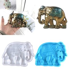 Semi-stereoscopic Elephant Mold DIY Ornaments Pendant Epoxy Resin Crafting Mold