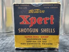 Western Xpert 20 GA Shotgun Shells Empty Box 20 Gauge 6 Shot Gun