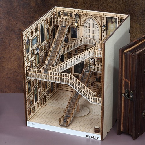 Gift HarryPotter Spiral Staircase DIY Building Puzzle Toy Booknook (ChildTeenAd) - 第 8/16 張圖片