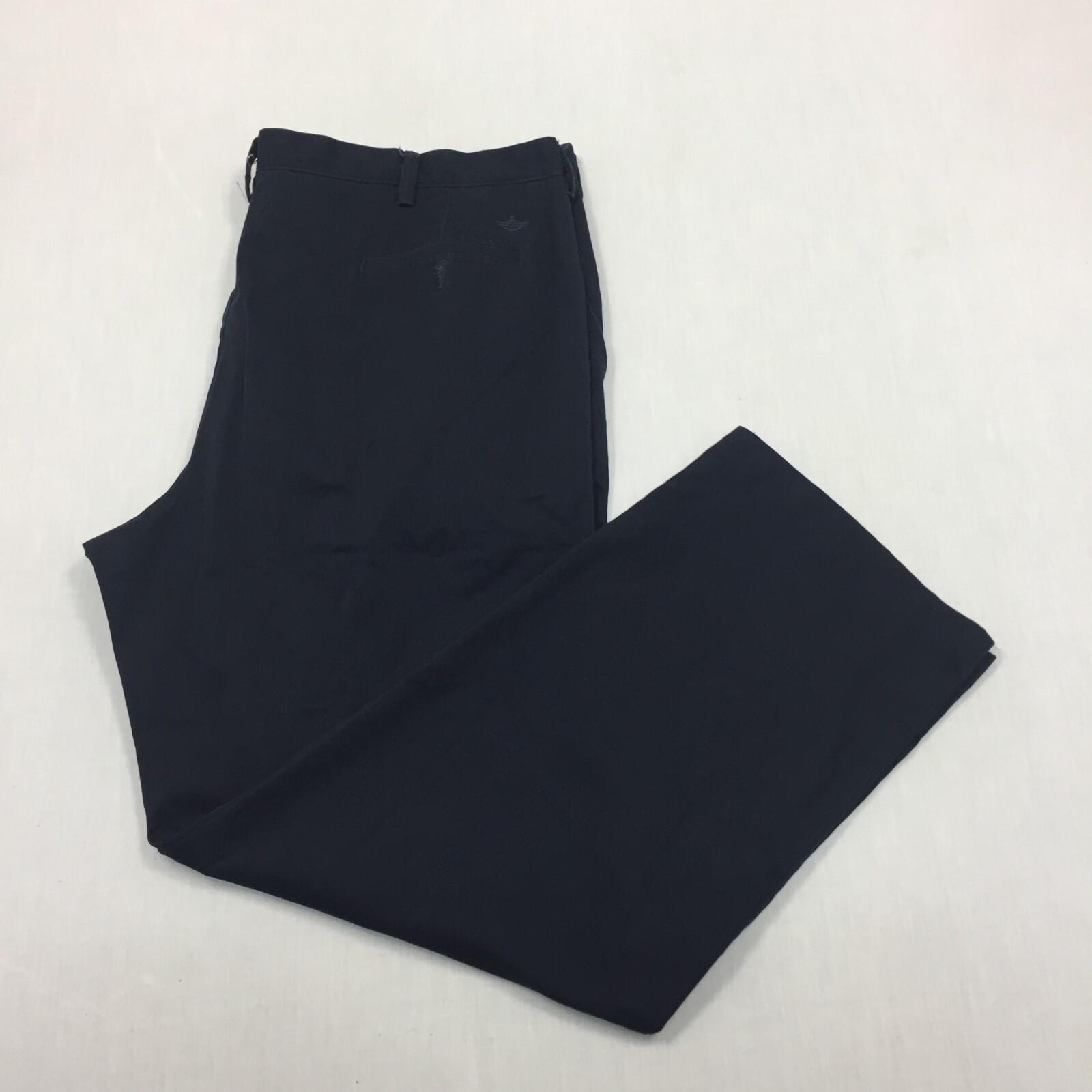 Dockers D3 Chino Trousers Cotton Pants Straight Fit Mens Size 42W 32L Blue