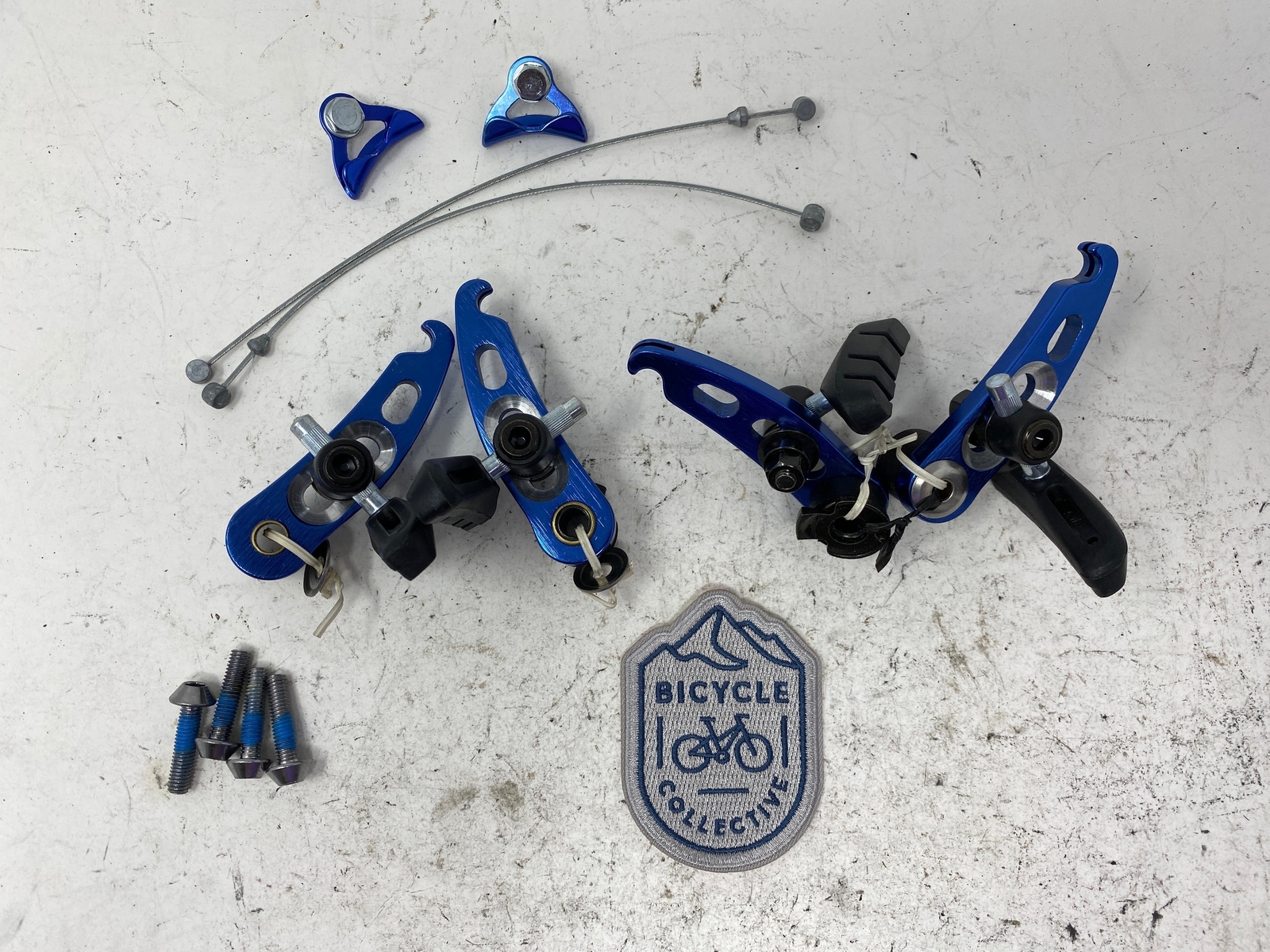 Cantilever Bicycle Brake Set Blue NEW