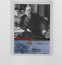 2004 UPPER DECK HISTORY OF U.S. THE PRESIDENTS WILLIAM MCKINLEY #TP25