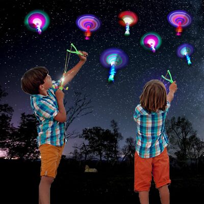 ZIYOUA Fliegendes Spielzeug Party Set, 12 stück LED Licht Outdoor-Partygeschenk