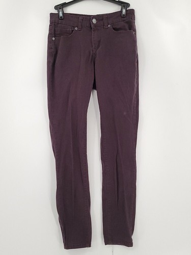 Roebuck & Co. Jegging Pants Womens Adult Size 4 26x28 Purple Solid Low Rise