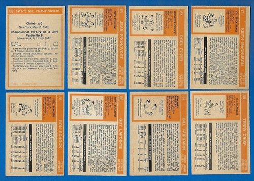 1972-73 OPC 72-73 O PEE CHEE NHL TARJETA DE HOCKEY + ERROR Y VARIACIÓN 1-209 VER LISTA - Imagen 179 de 479