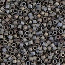 Miyuki Delica Seed Beads Size 11/0 Matte Metallic Silver Gray 7GM DB307