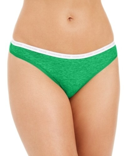 Calvin Klein E2151 Damen Grün CK One Baumwolle Einzeltanga Unterwäsche Größe XL - Bild 2 von 3