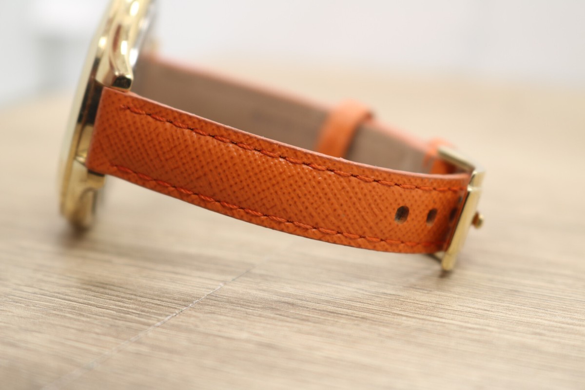 Michael Kors Orange Leather/Gold Face Watch *REAL* Michael Kors Women main image 4