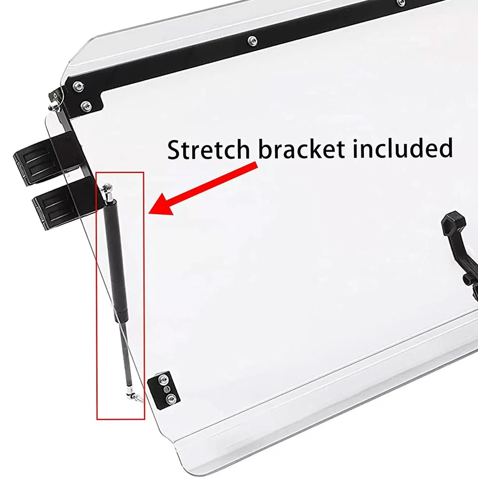 Pára-brisa dianteiro resistente a riscos para Arctic Cat Wildcat 1000X/1000 4X UTV - Imagem 2 de 4