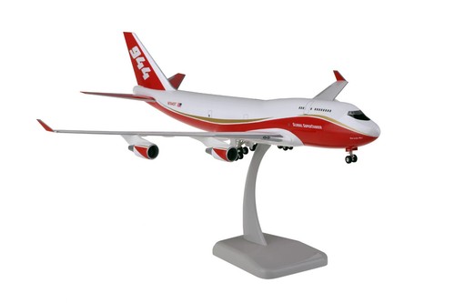 (Very Rare)1:200 Hogan Wings Global Super Tank B747-400 N744ST Aircraft Model