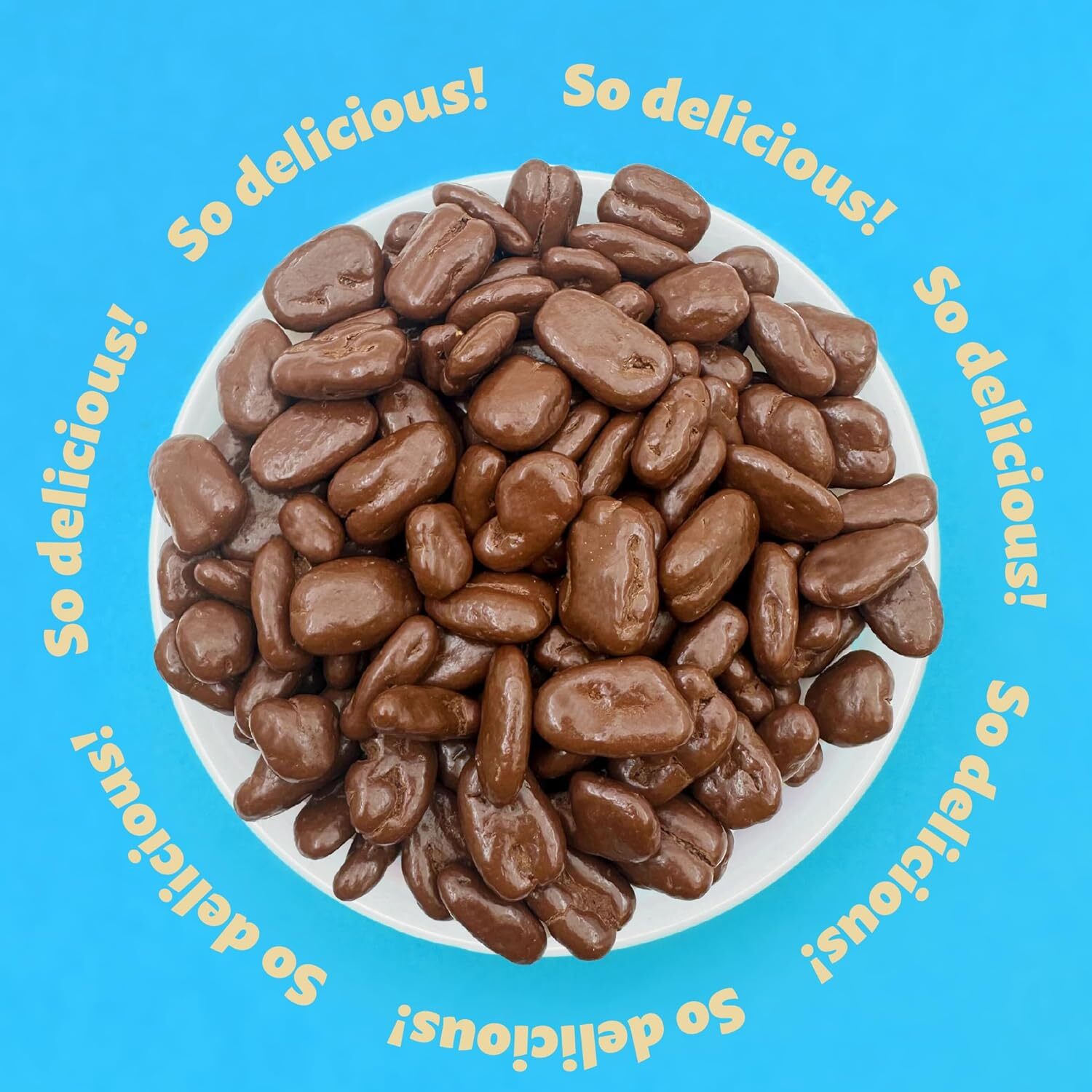 Sugar Free Milk Chocolate Covered Pecans Candy, Keto Friendly, 2 Pound