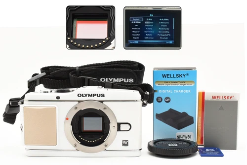 [Near MINT] Olympus PEN E-P3 12.3MP Digital SLR Camera White From JAPAN