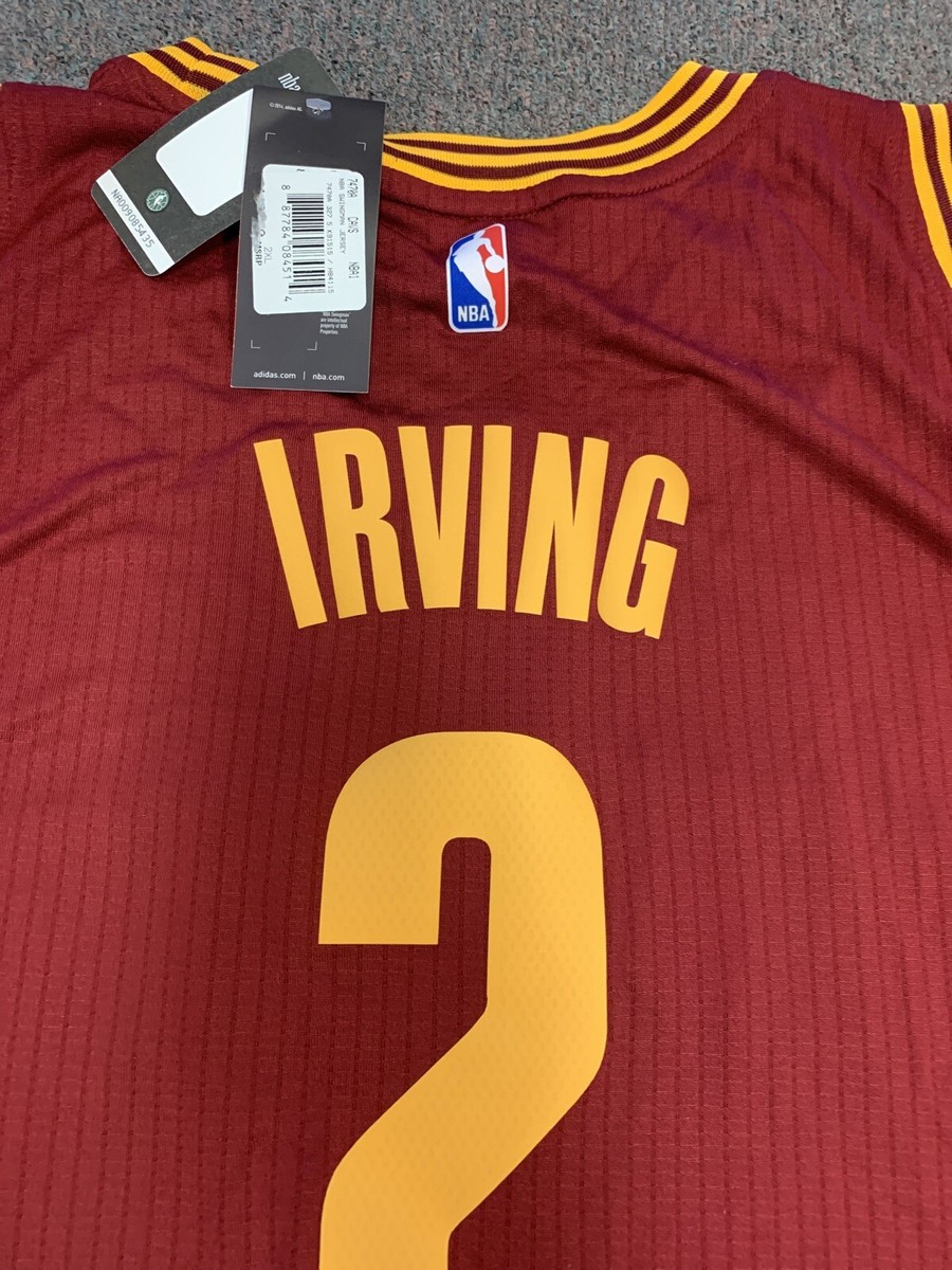 New Kyrie Irving Mens Size 2X Cleveland Cavaliers Adidas Red