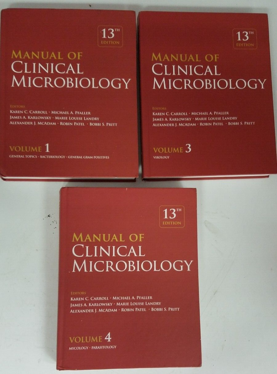 Manual of Clinical Microbiology 13th Ed. Volumes 1,3 & 4 ONLY