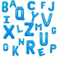 PALLONCINI LETTERA I BLU MYLAR 42 CM CON VALVOLA