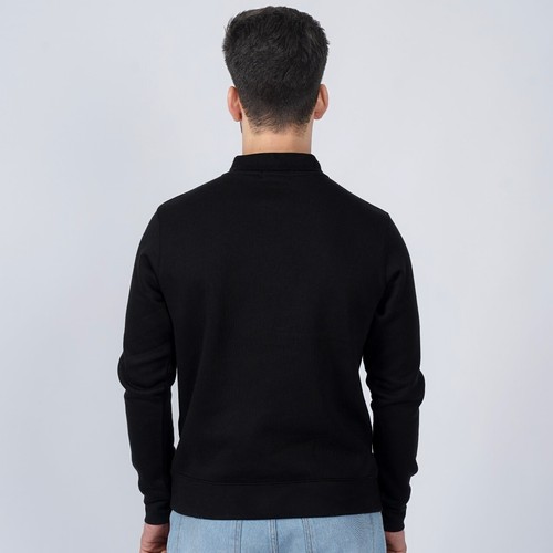 Mens Long Sleeve Plain Button Polo Shirt Sweatshirt Casual Top Jumper M-4XL 2092 - Picture 4 of 32