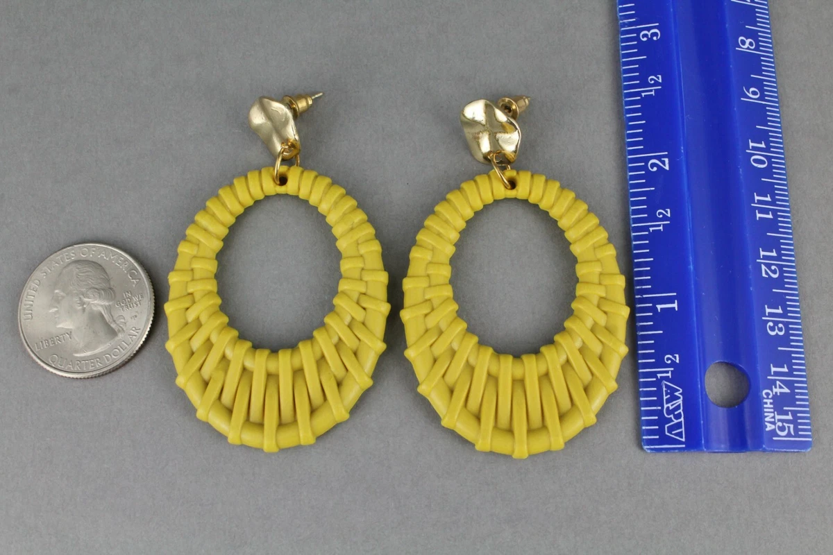 Yellow earrings best sale ebay