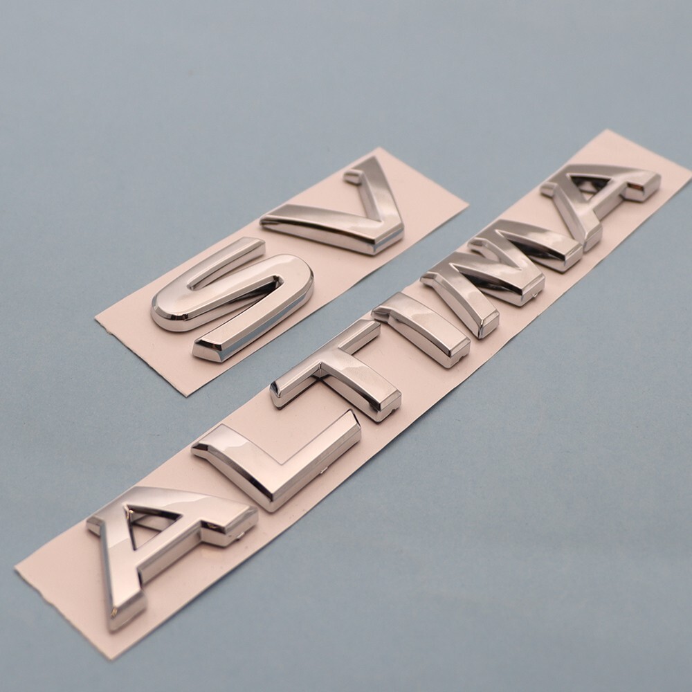 3D Raised Rear Tailgate Letter Emblem For ALTIMA SV Trunk Lid Badge ...
