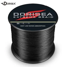 Dorisea 100M~2000M 6lb-500lb Black Braided Fishing Line Dynema Extreme Thread