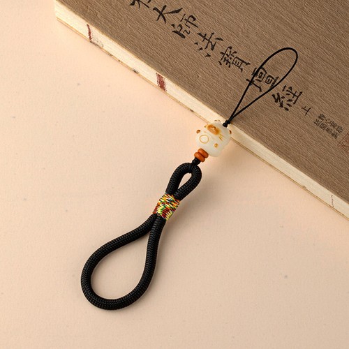 Cute Bodhi Lucky Cat Phone Chain Phone Anti Loss Lanyard Phone Short Wrist Strap - 第 21/22 張圖片