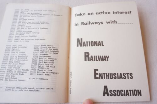 1978 5th Ed NREA Locomotive Allocation Spotters Book No Underlinings VGC - Picture 7 of 8