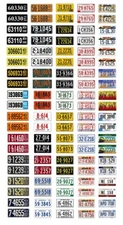 1/18 scale model car assorted USA Nebraska license plates state tags 1:18