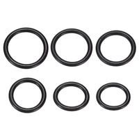 Patikil 48 Pcs O Ring Sortiment 6 GrößE Dichtungsringe Set Schwarz